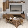 HANAH HOME Set za dnevnu sobu Beril Walnut - slika 1
