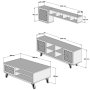 HANAH HOME Set za dnevnu sobu Ayla Walnut Cream - slika 5