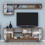 HANAH HOME Set za dnevnu sobu Ayla Walnut White - slika 3