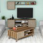 HANAH HOME Set za dnevnu sobu Inci Walnut Cream - slika 2