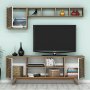 HANAH HOME Set za dnevnu sobu Inci Walnut Cream - slika 3