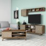 HANAH HOME Set za dnevnu sobu Inci Walnut Cream - slika 1
