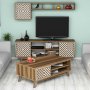 HANAH HOME Set za dnevnu sobu Inci Walnut White - slika 2