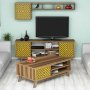 HANAH HOME Set za dnevnu sobu Inci Walnut Yellow - slika 2