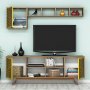 HANAH HOME Set za dnevnu sobu Inci Walnut Yellow - slika 3