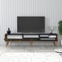 HANAH HOME Set za dnevnu sobu Valensiya Walnut Anthracite - slika 4