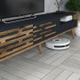 HANAH HOME Set za dnevnu sobu Valensiya Walnut Anthracite - slika 1