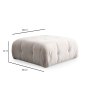 Atelier del Sofa Tabure Amaris Pouffe Beige - slika 2