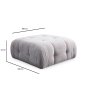 Atelier del Sofa Tabure Amaris Pouffe Light Grey - slika 2