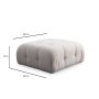 Atelier del Sofa Tabure Amaris Pouffe White - slika 2