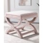 HANAH HOME Tabure Felice Halka Pouffe 60 Powder - slika 1