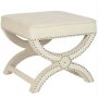 HANAH HOME Tabure Felice Halka Pouffe 60 Cream - slika 1
