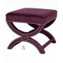 HANAH HOME Tabure Felice Halka Pouffe 60 Damson - slika 1