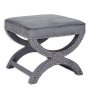 HANAH HOME Tabure Felice Halka Pouffe 60 Grey - slika 1