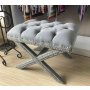 HANAH HOME Tabure Pelona Capraz Pouffe 005 60 Grey - slika 1