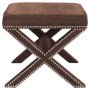 HANAH HOME Tabure Pelona Capraz Pouffe 60 Brown - slika 1