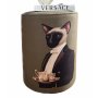 HANAH HOME Tabure Jungle Scar Pouffe Cat - slika 1