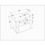 HANAH HOME Noćni stočić Rena White Oak - slika 5