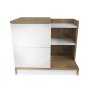 HANAH HOME Noćni stočić Rena White Walnut - slika 4