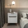 HANAH HOME Noćni stočić Losso White Oak - slika 1