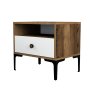HANAH HOME Noćni stočić Lizbon 530 Walnut White - slika 4