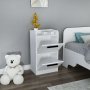HANAH HOME Noćni stočić Luses White - slika 2