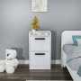 HANAH HOME Noćni stočić Luses White - slika 1