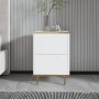 HANAH HOME Noćni stočić Imaj White Gold - slika 2