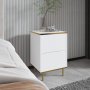 HANAH HOME Noćni stočić Imaj White Gold - slika 3