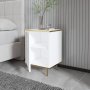 HANAH HOME Noćni stočić Imaj White Gold - slika 4