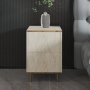 HANAH HOME Noćni stočić Imaj Travertine Gold - slika 1