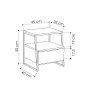 HANAH HOME Noćni stočić Pal Oak - slika 4