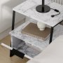 HANAH HOME Noćni stočić Pal Carrara Marble - slika 4