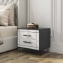 HANAH HOME Noćni stočić Night White - slika 1