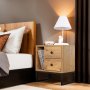 HANAH HOME Noćni stočić Glimmer Atlantic Pine Black - slika 2
