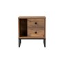HANAH HOME Noćni stočić Glimmer Atlantic Pine Black - slika 5