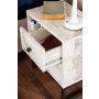 HANAH HOME Noćni stočić Glimmer Fressia Marble Black - slika 4
