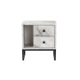 HANAH HOME Noćni stočić Glimmer Fressia Marble Black - slika 5