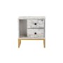 HANAH HOME Noćni stočić Glimmer Fressia Marble Gold - slika 5