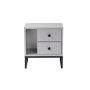 HANAH HOME Noćni stočić Glimmer Grey Black - slika 5