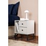 HANAH HOME Noćni stočić Glimmer Grey Black - slika 1
