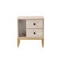 HANAH HOME Noćni stočić Glimmer Travertine Gold - slika 5