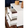 HANAH HOME Noćni stočić Glimmer White Black - slika 4