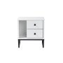 HANAH HOME Noćni stočić Glimmer White Black - slika 5