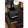 HANAH HOME Noćni stočić Glimmer Wood Black Black - slika 4