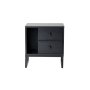 HANAH HOME Noćni stočić Glimmer Wood Black Black - slika 5