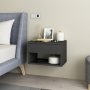 HANAH HOME Noćni stočić Rıbes Anthracite - slika 2