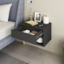 HANAH HOME Noćni stočić Rıbes Anthracite - slika 3