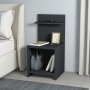 HANAH HOME Noćni stočić Vıdora Anthracite - slika 1