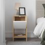 HANAH HOME Noćni stočić Ema Sapphire Oak White - slika 3